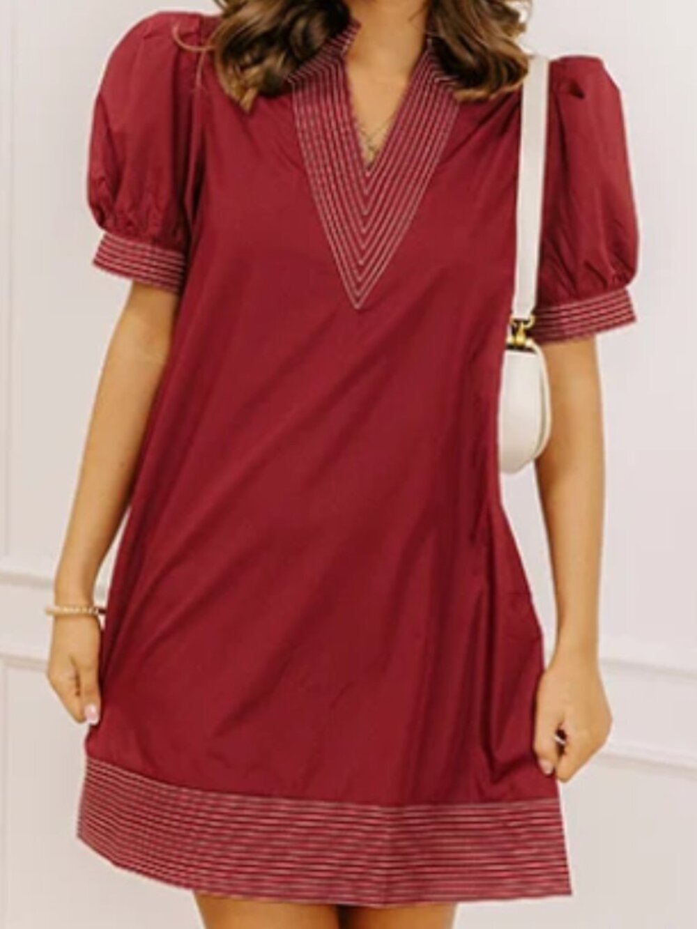 NWT Burgundy Entro Dress with Pockets